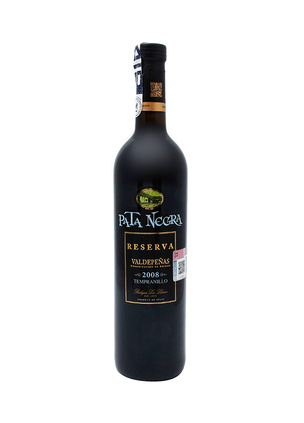 Vino Tinto Pata Negra Valdepeñas Reserva 750 ml Pata Negra